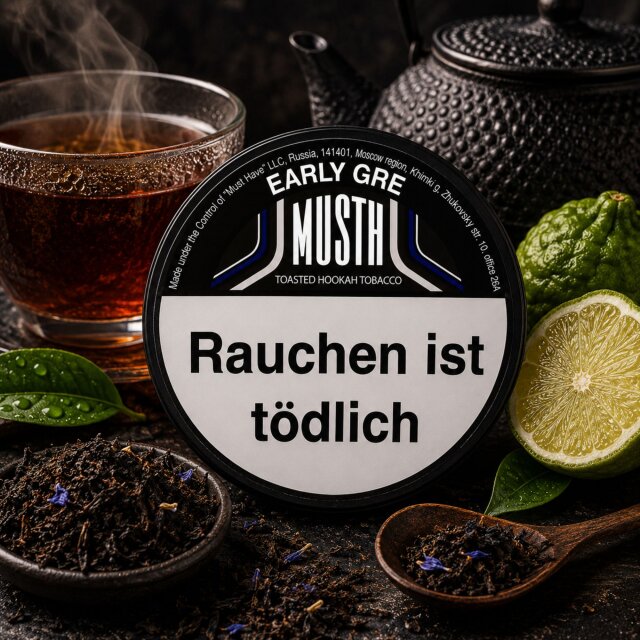 MustH Dark Blend Shisha Tabak 200g - EARLY GRE