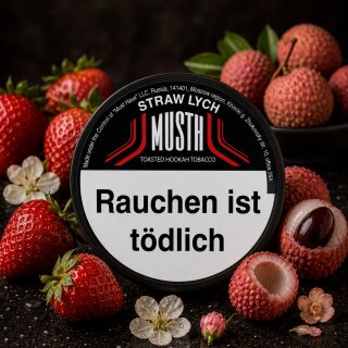 MustH Dark Blend Shisha Tabak 200g - STRAW LYCH