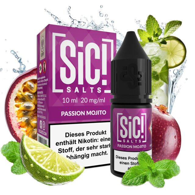 Sic Salts Liquids 10 ml -  Passion Mojito 20mg