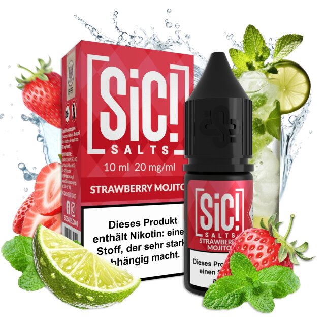Sic Salts Liquids 10 ml - Strawberry Mojito 20mg