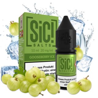 Sic Salts Liquids 10 ml - Goosebeery Ice 20mg