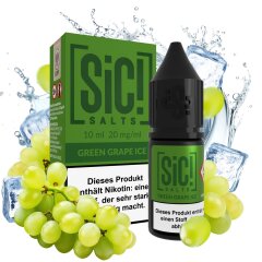 Sic Salts Liquids 10 ml - Green Grape Ice 20mg