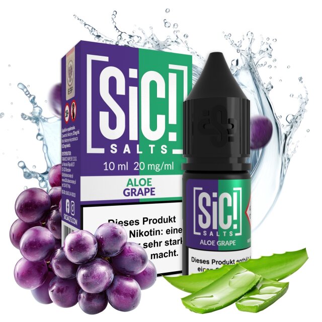 Sic Salts Liquids 10 ml - Aloe Grape 20mg
