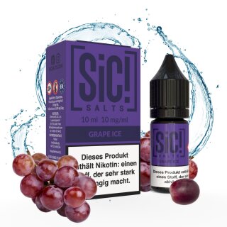 Sic Salts Liquids 10ml - Grape Ice 10mg