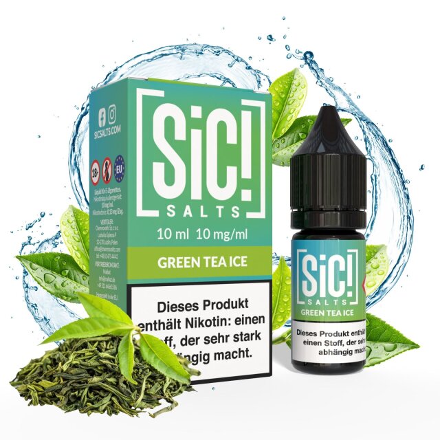Sic Salts Liquids 10ml - Green Tea Ice 10mg