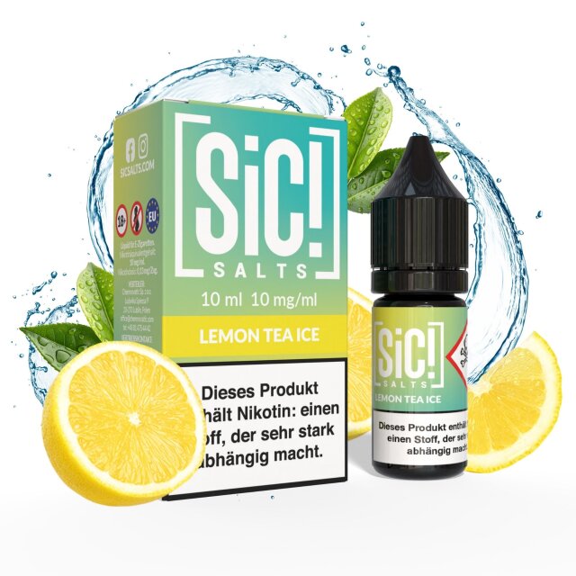 Sic Salts Liquids 10ml - Lemon Tea Ice 10mg