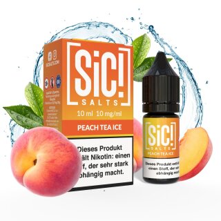 Sic Salts Liquids 10ml - Peach Ice Tea 10mg