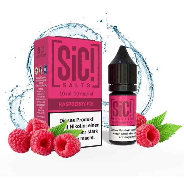 Sic Salts Liquids 10ml - Raspberry Ice 10mg