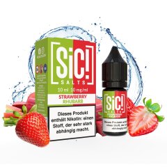 Sic Salts Liquids 10ml - Strawberry Rhubarb 10mg