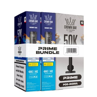 Al Fakher Hypermax Prime 50K - Berry Ice (2er Pod + Coil)