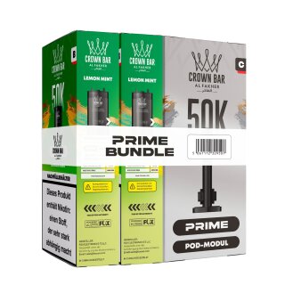 Al Fakher Hypermax Prime 50K - Lemon Mint (2er Pod + Coil)