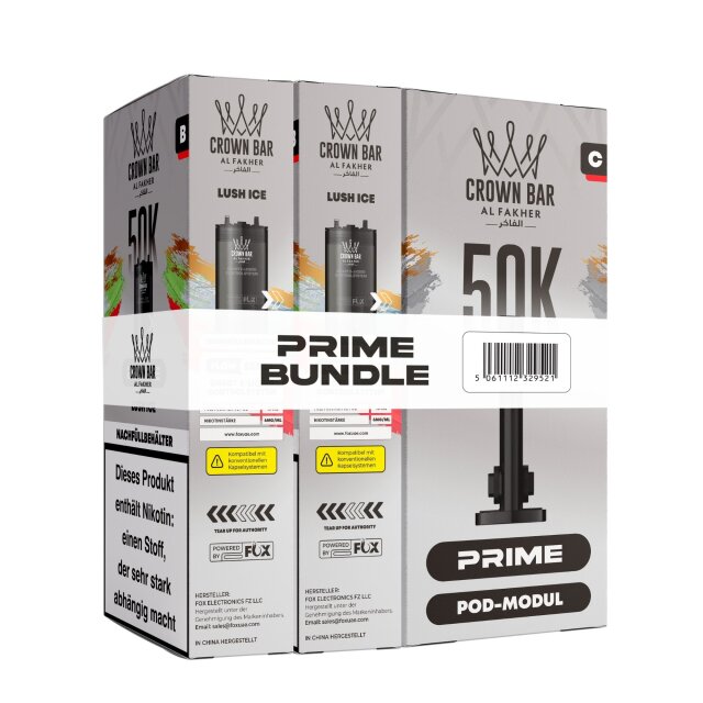 Al Fakher Hypermax Prime 50K - Lush Ice (2er Pod + Coil)