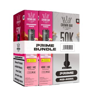 Al Fakher Hypermax Prime 50K - Strawberry Punch (2er Pod...