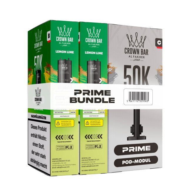 Al Fakher Hypermax Prime 50K - Lemon Lime (2er Pod + Coil)