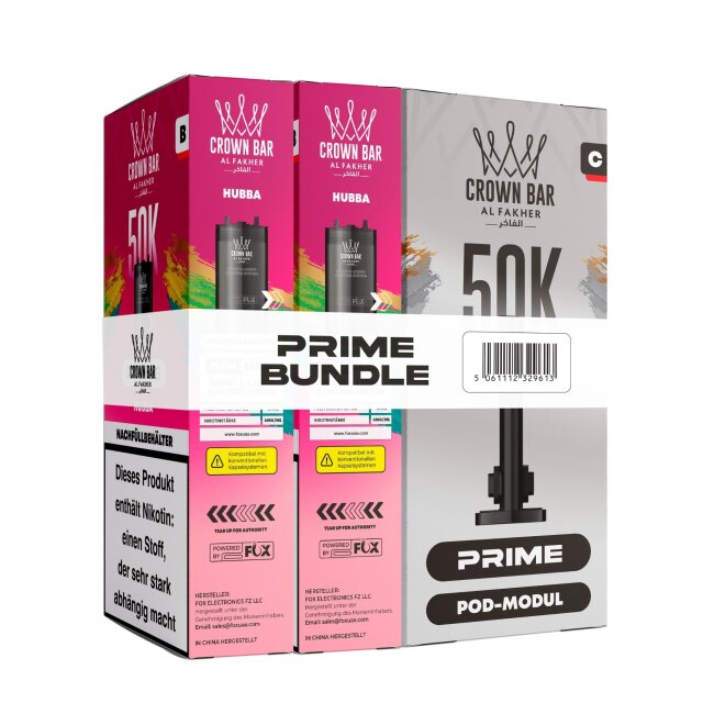 Al Fakher Hypermax Prime 50K - Hubba (2er Pod + Coil)