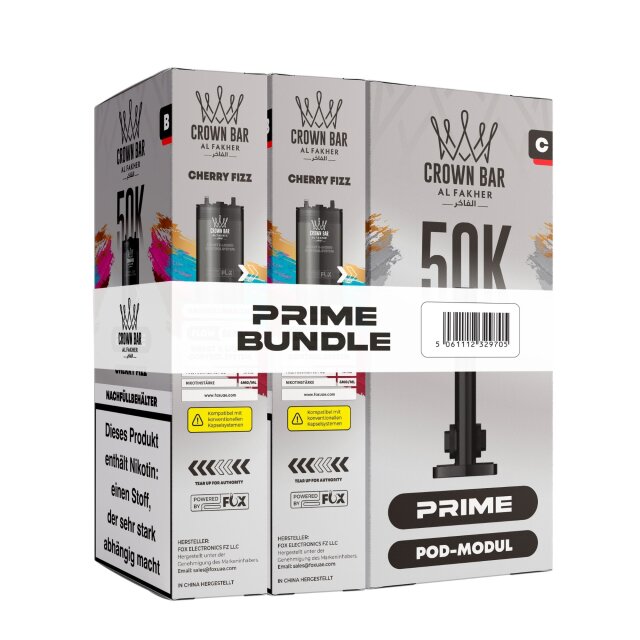 Al Fakher Hypermax Prime 50K - Cherry Fizz (2er Pod + Coil)