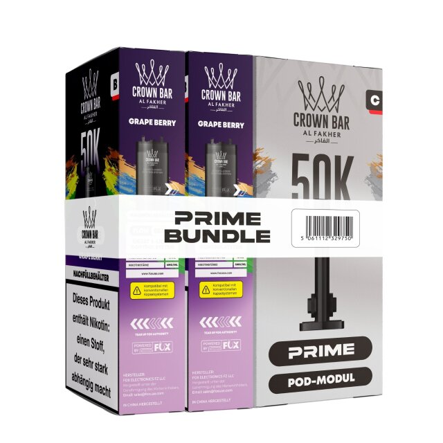 Al Fakher Hypermax Prime 50K - Grape Berry (2er Pod + Coil)