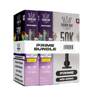 Al Fakher Hypermax Prime 50K - Grape Berry (2er Pod + Coil)