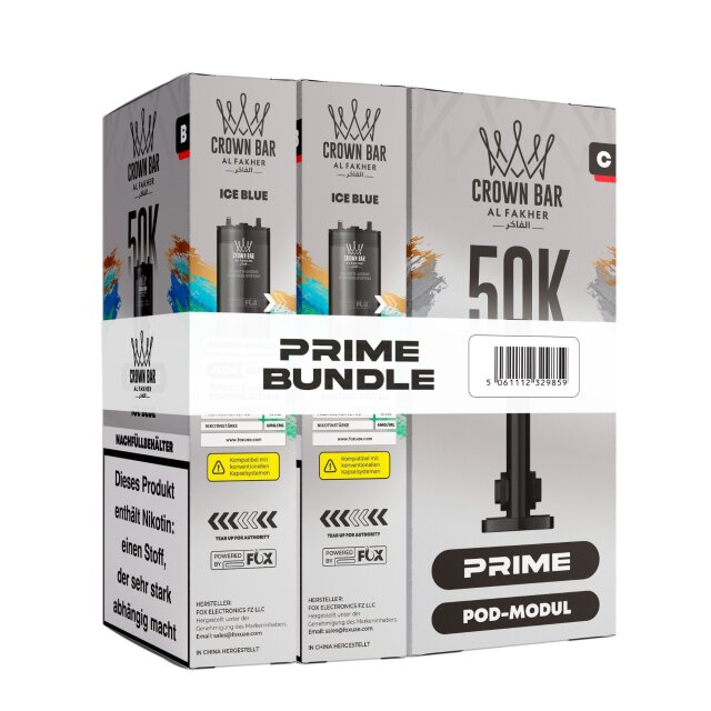 Al Fakher Hypermax Prime 50K - Ice Blue (2er Pod + Coil)