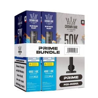Al Fakher Hypermax Prime 50K - Blue Razz Blast (2er Pod +...
