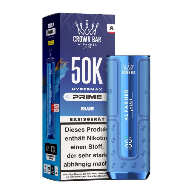 Al Fakher Hypermax Prime 50K Akkuträger - Blau