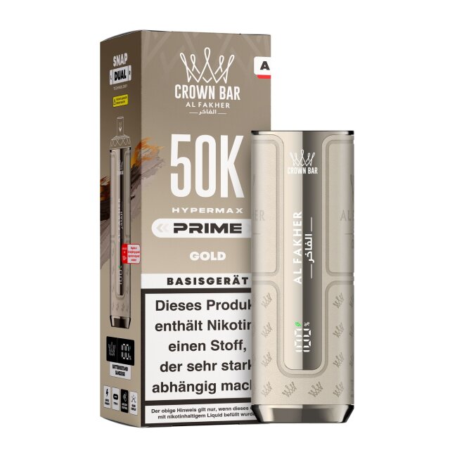 Al Fakher Hypermax Prime 50K Akkuträger - Gold