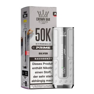 Al Fakher Hypermax Prime 50K Akkuträger - Silber