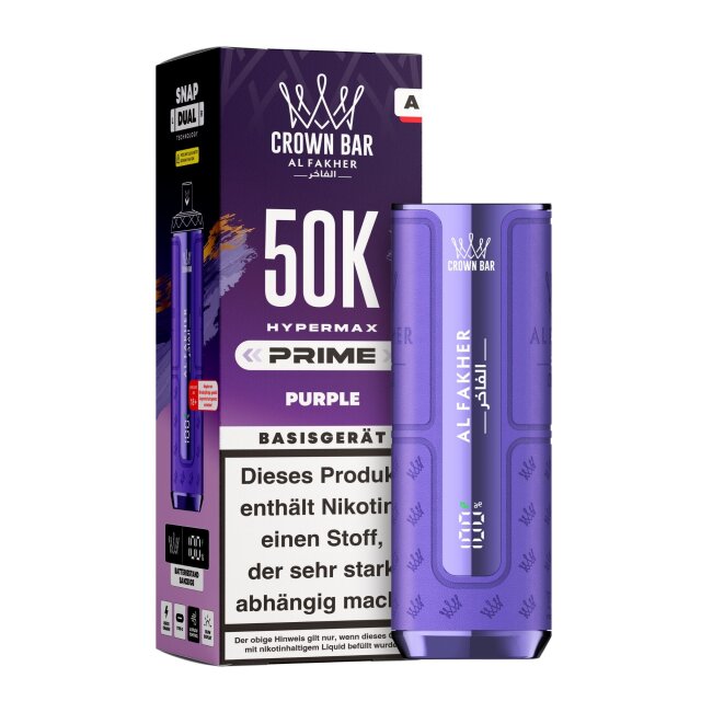Al Fakher Hypermax Prime 50K Akkuträger - Lila