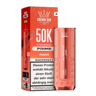 Al Fakher Hypermax Prime 50K Akkuträger - Peach