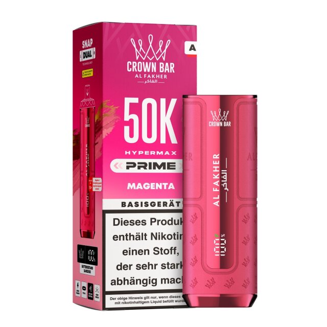 Al Fakher Hypermax Prime 50K Akkuträger - Magenta