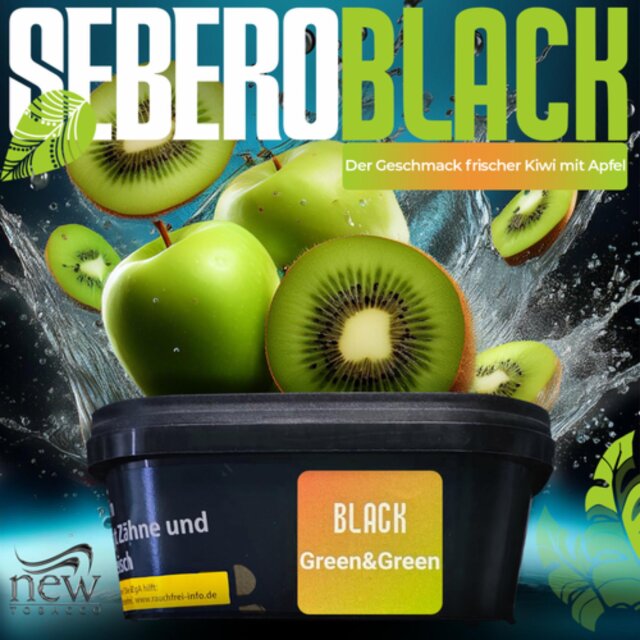 Sebero Dark Blend Shisha Tabak 200g - GREEN&GREEN