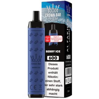 Al Fakher Crown Bar 600 Vape - Berry Ice