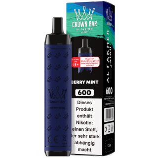Al Fakher Crown Bar 600 Vape - Berry Mint