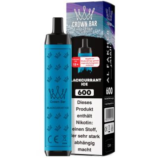 Al Fakher Crown Bar 600 Vape - Blackcurrant Ice