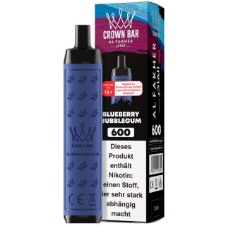 Al Fakher Crown Bar 600 Vape - Blue Razz Lemonade