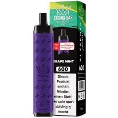Al Fakher Crown Bar 600 Vape - Grape Mint