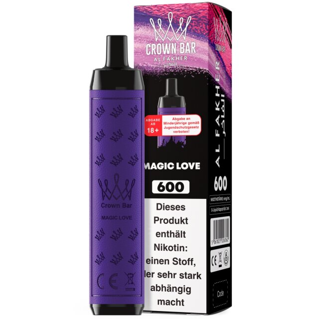 Al Fakher Crown Bar 600 Vape - Magic Love