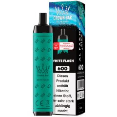 Al Fakher Crown Bar 600 Vape - White Flash
