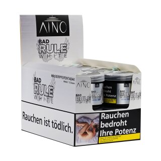 AINO Shisha Tabak 20g 12er Display - Bad Rule White