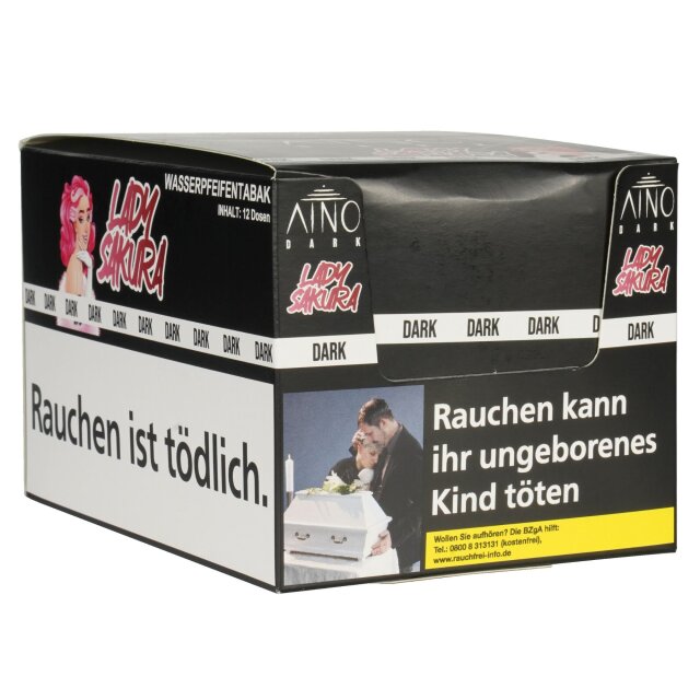 AINO Dark Shisha Tabak 25g 12er Display - Lady Sakura
