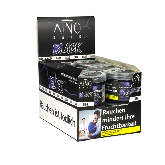 AINO Dark Shisha Tabak 25g 12er Display - Black