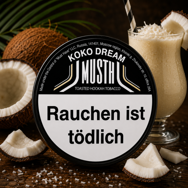 MustH Dark Blend Shisha Tabak 200g - KOKO DREAM