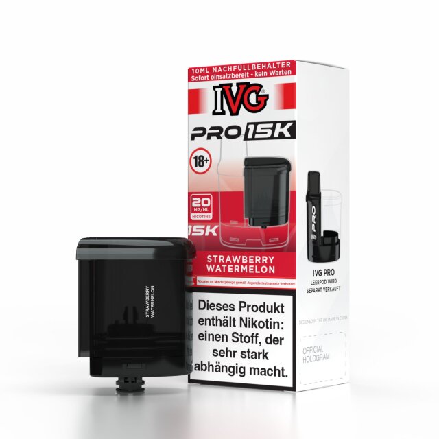 IVG PRO 15K Nachfüllbehälter 10ml - Strawberry Watermelon 20mg
