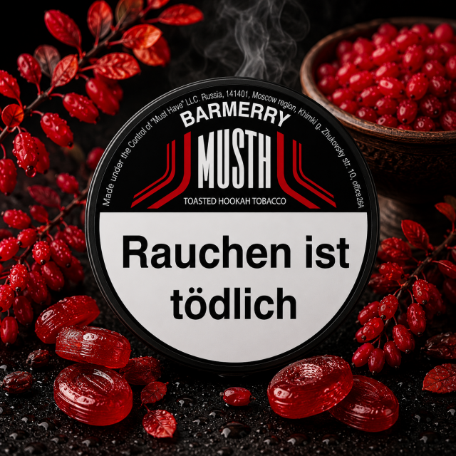 Must H Dark Blend Shisha Tabak 125g - BARMERRY