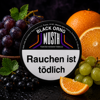 Must H Dark Blend Shisha Tabak 125g - BLACK ORNG