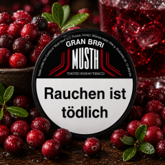 Must H Dark Blend Shisha Tabak 125g - GRAN BRRI