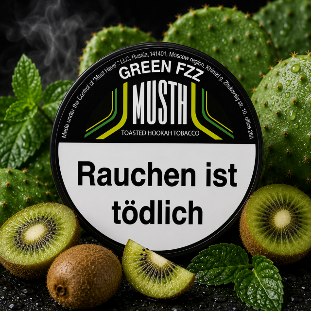 Must H Dark Blend Shisha Tabak 125g - GREEN FIZZ