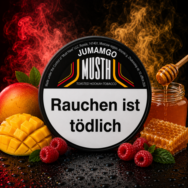 Must H Dark Blend Shisha Tabak 125g - JUMAMGO