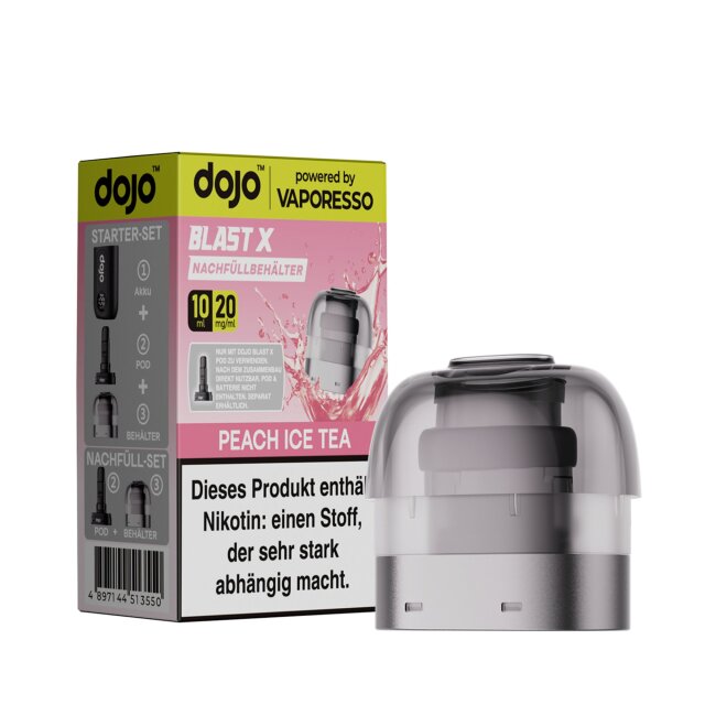 Vaporesso Dojo Blast X Pod 10ml - Peach Ice Tea 20mg