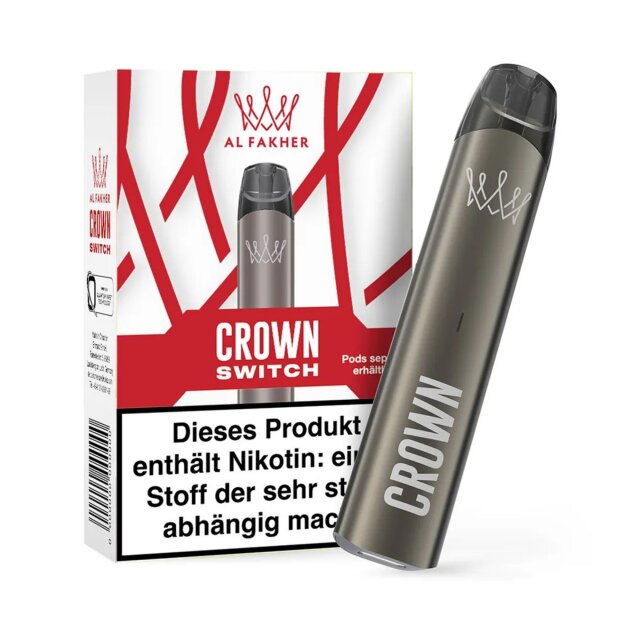 Al Fakher Crown Switch Akkuträger - Shadow Chrome